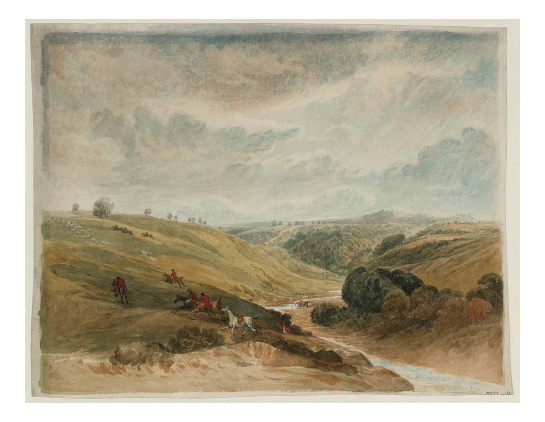 Vale of Pickering, Yorkshire, with Huntsmen, 1815 by John Mallord William Turner RA